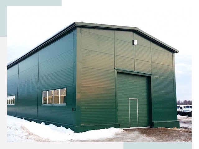 Двускатные ангары в Георгиевске