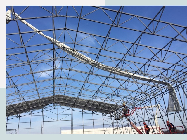 Шатровые ангары от 618 руб. в Георгиевске и Ставропольском крае