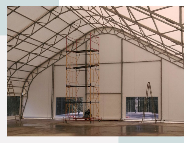 Шатровые ангары в Георгиевске