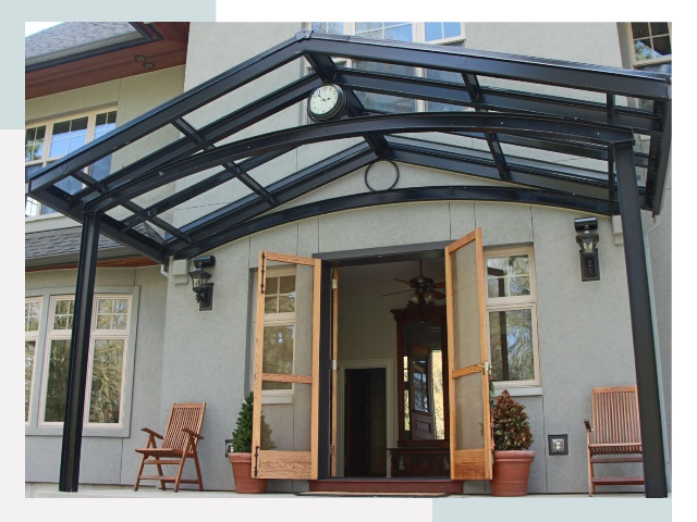 Козырьки металлические в Георгиевске