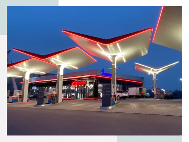 Навесы для АЗС в Георгиевске